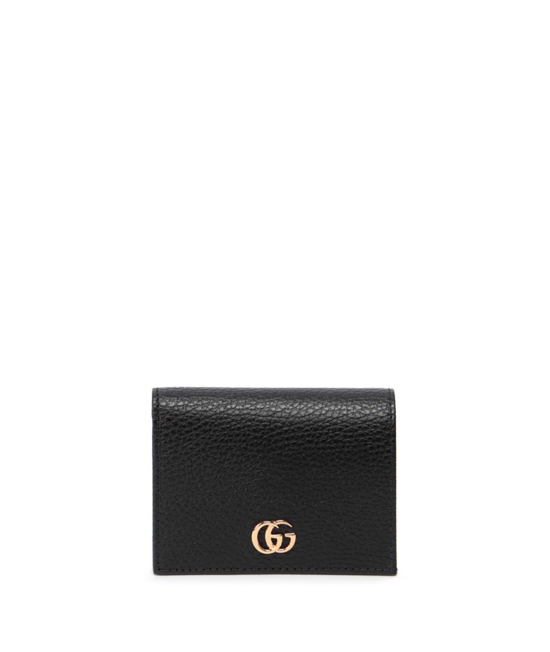 GUCCI Черный кожаный кошелек, фото 1