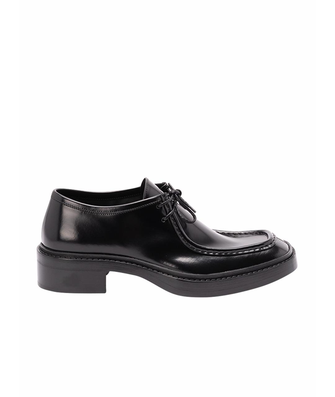 SAINT LAURENT Черные кожаные туфли, фото 1