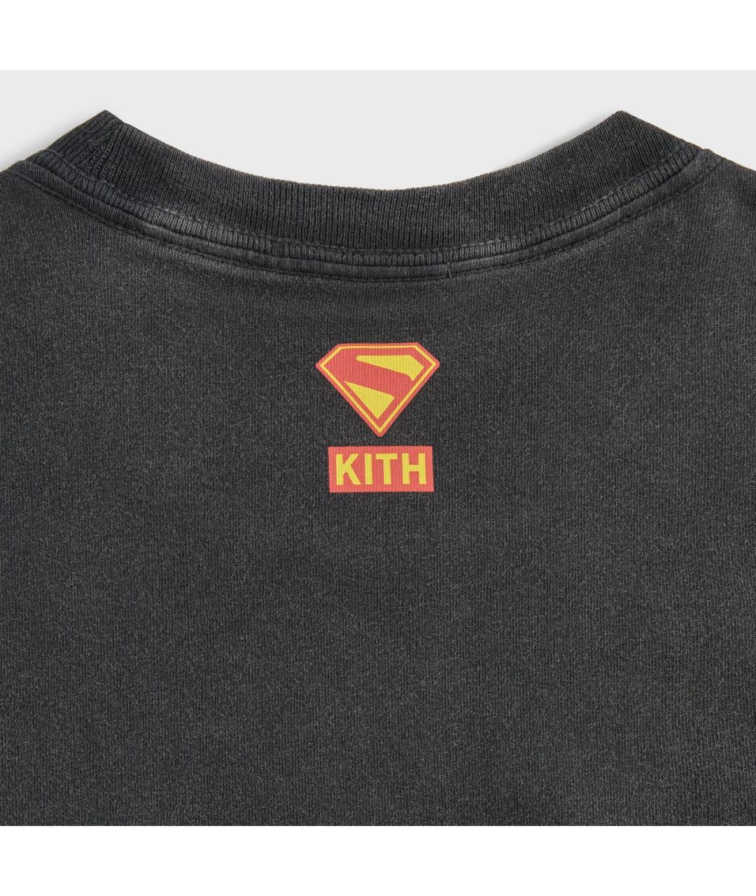 KITH Черная хлопковая футболка, фото 4