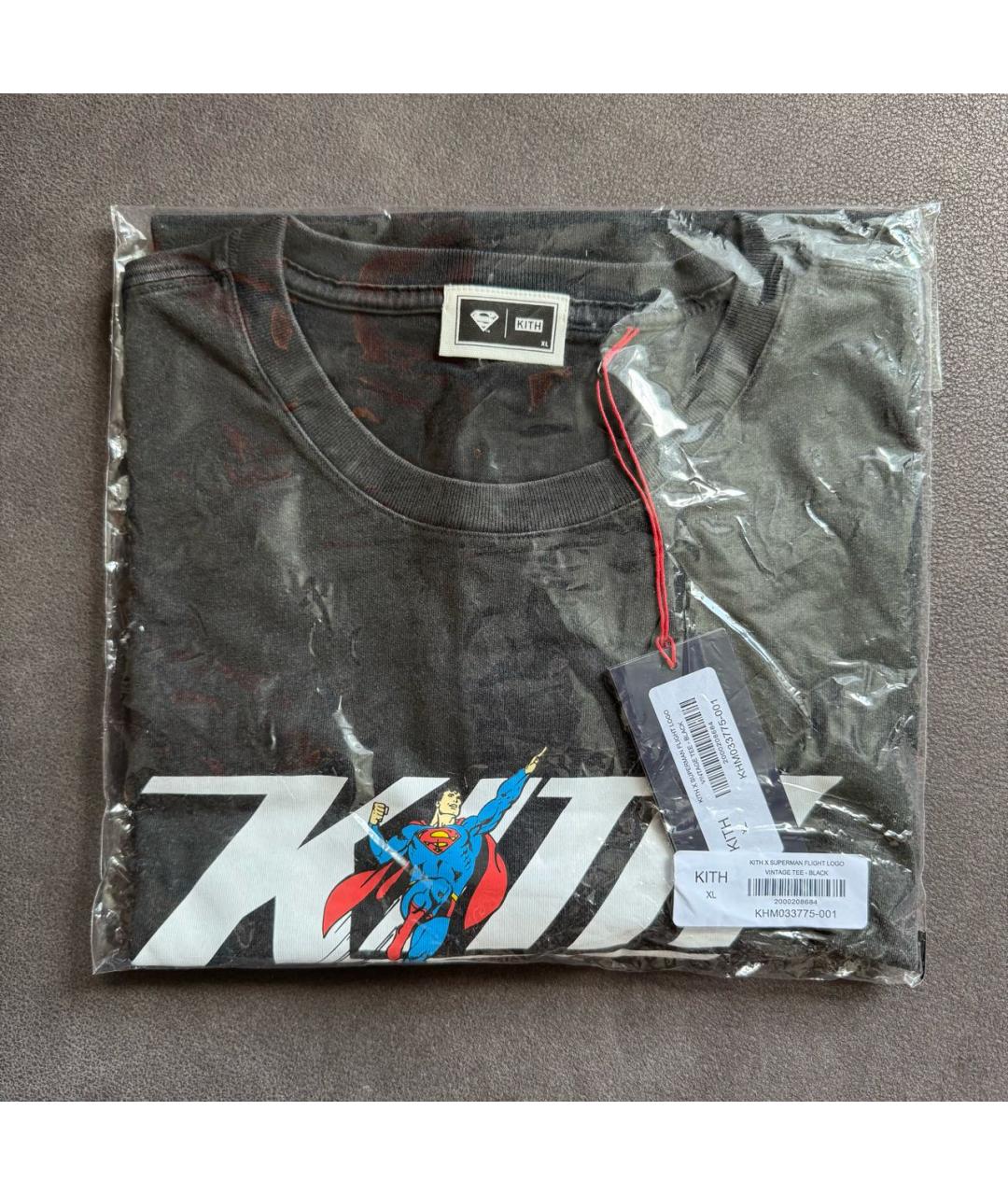 KITH Черная хлопковая футболка, фото 3