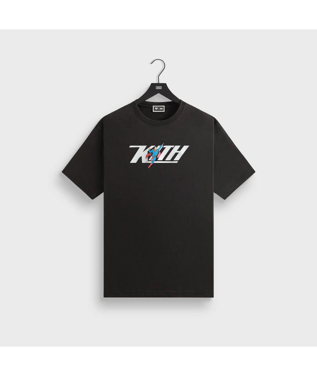 KITH Черная хлопковая футболка, фото 7
