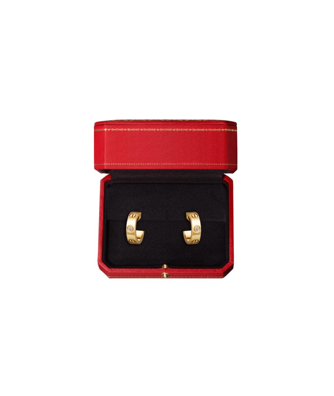 CARTIER Золотые серьги из желтого золота, фото 3