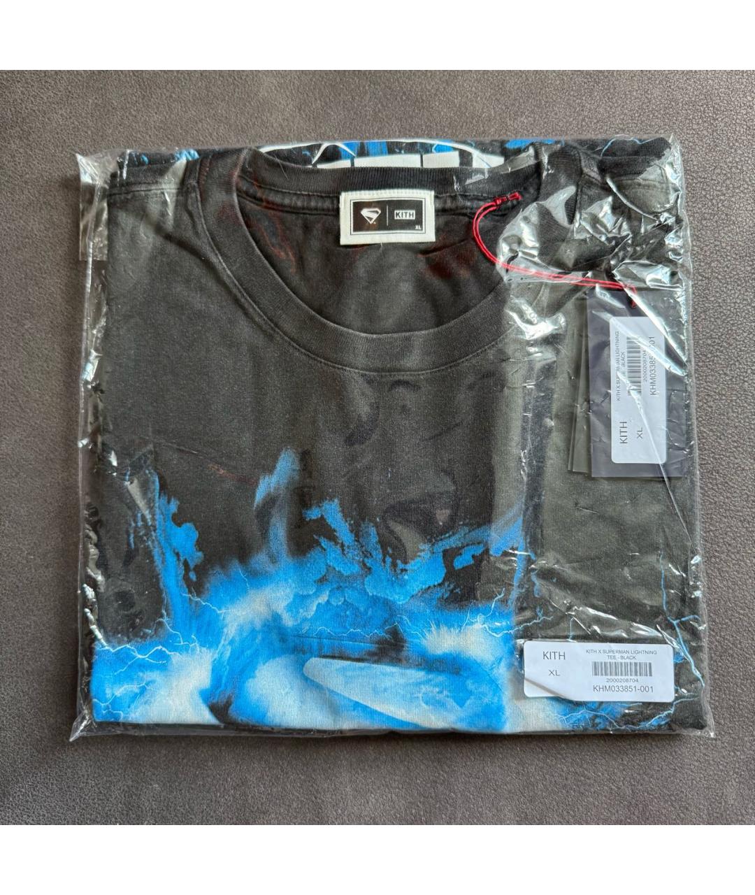 KITH Черная хлопковая футболка, фото 3