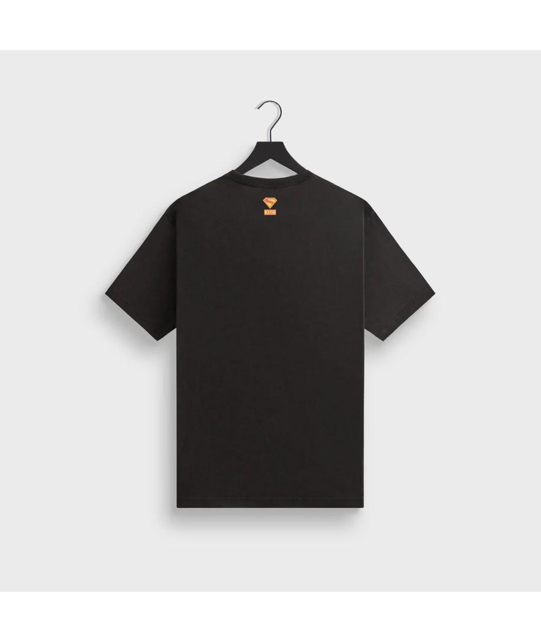KITH Черная хлопковая футболка, фото 2