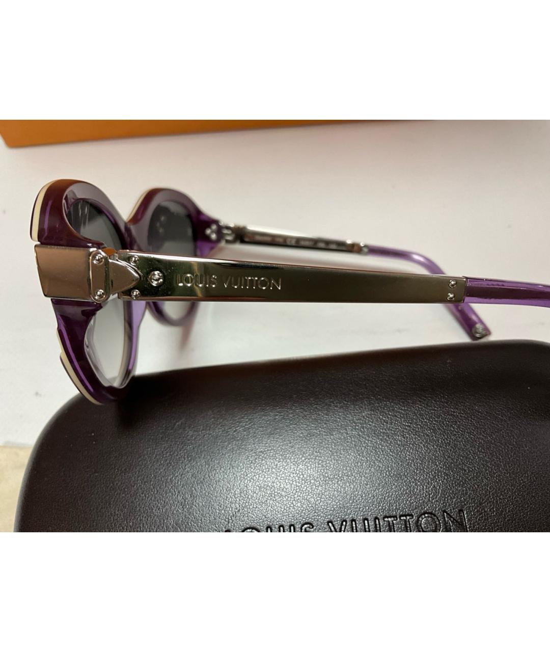 LOUIS VUITTON Фиолетовые солнцезащитные очки, фото 4