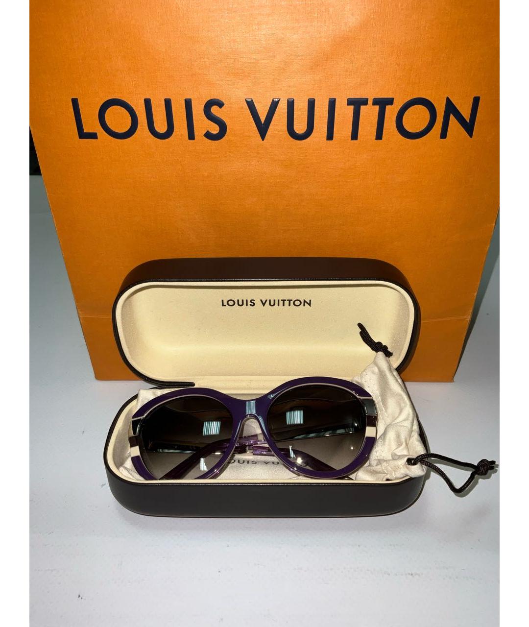 LOUIS VUITTON Фиолетовые солнцезащитные очки, фото 2