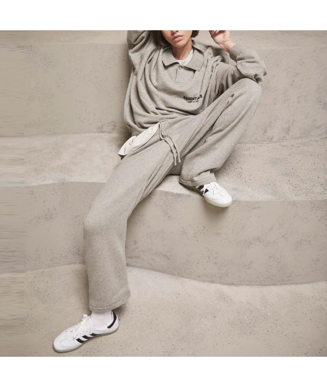 FEAR OF GOD ESSENTIALS Серые хлопковые повседневные брюки, фото 3