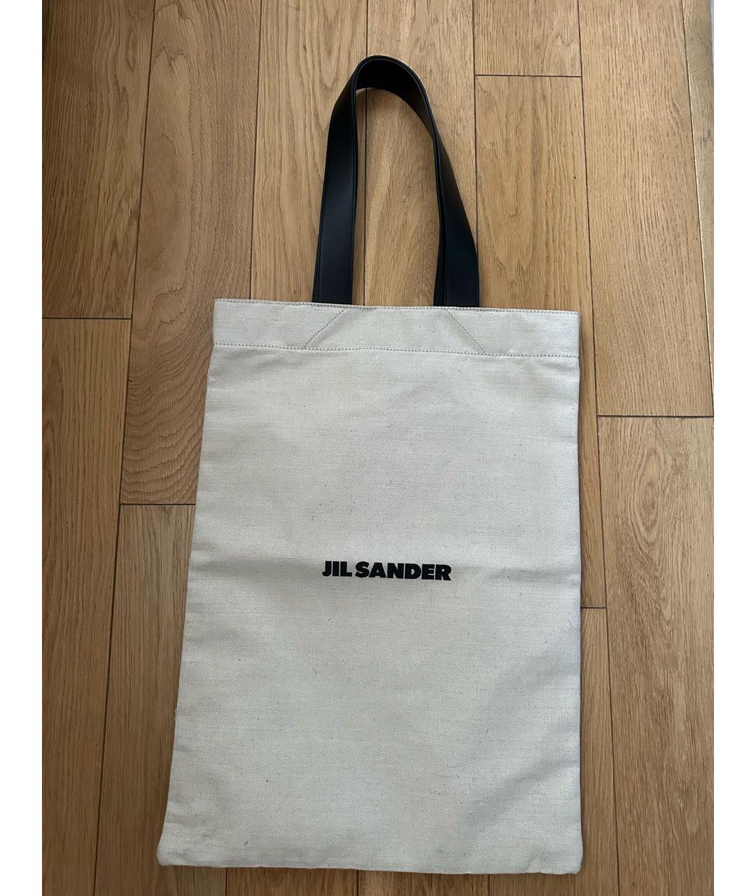 JIL SANDER Бежевая сумка тоут, фото 3