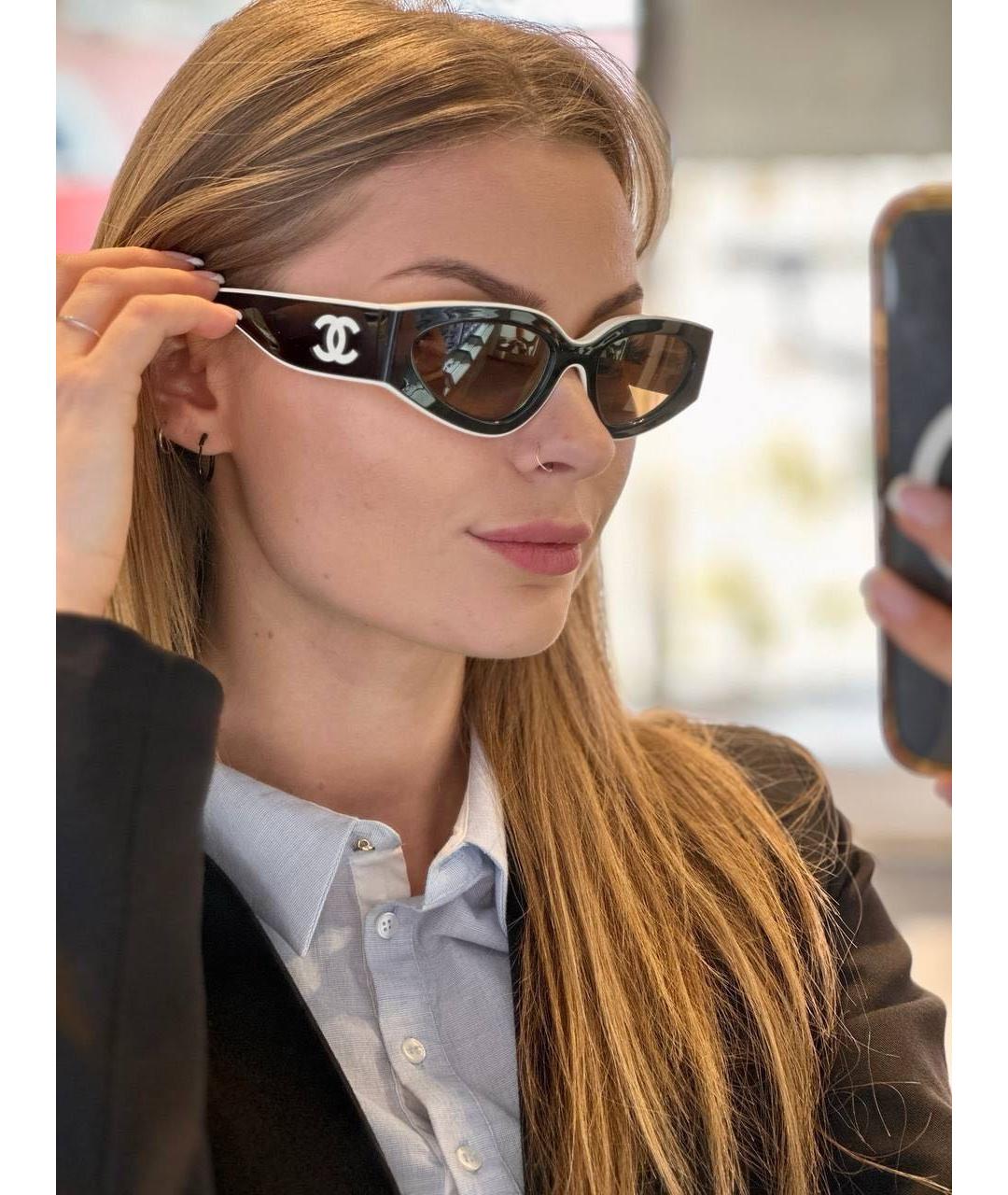 CHANEL Черные солнцезащитные очки, фото 7