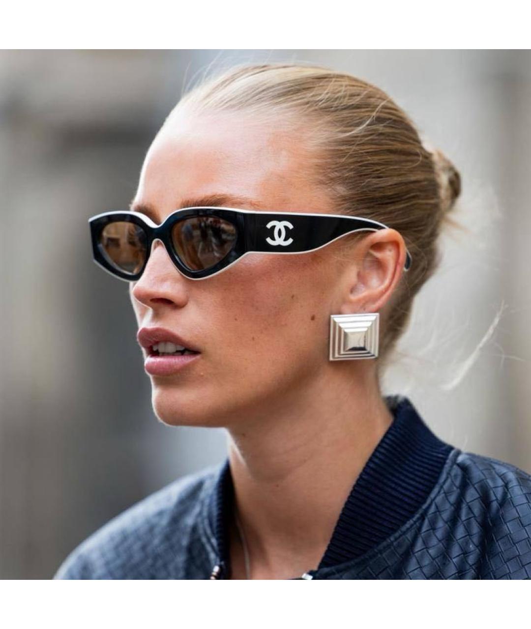 CHANEL Черные солнцезащитные очки, фото 4