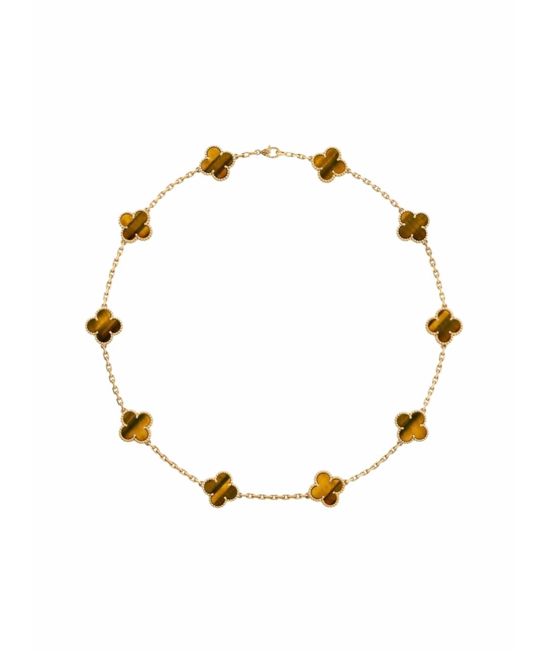 VAN CLEEF & ARPELS Коричневое колье из желтого золота, фото 1