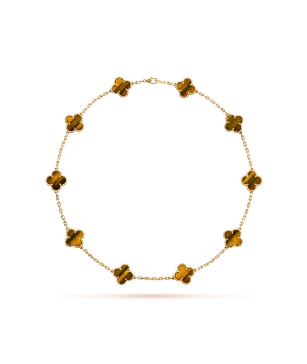VAN CLEEF & ARPELS Коричневое колье из желтого золота, фото 3