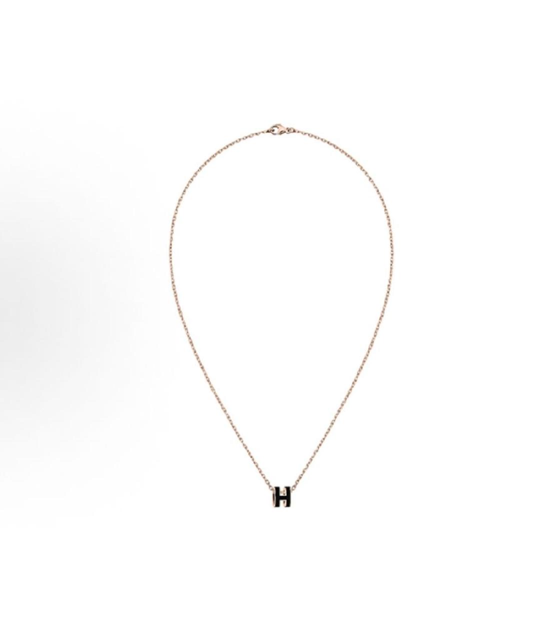 HERMES Черная металлическая подвеска, фото 2