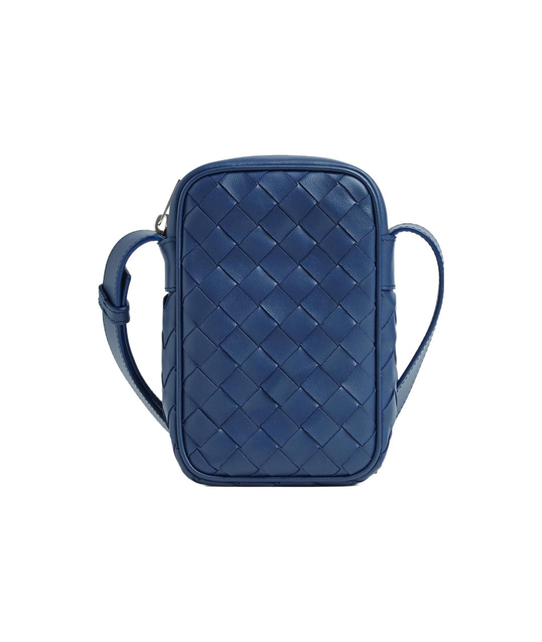 BOTTEGA VENETA Темно-синяя сумка на плечо, фото 1