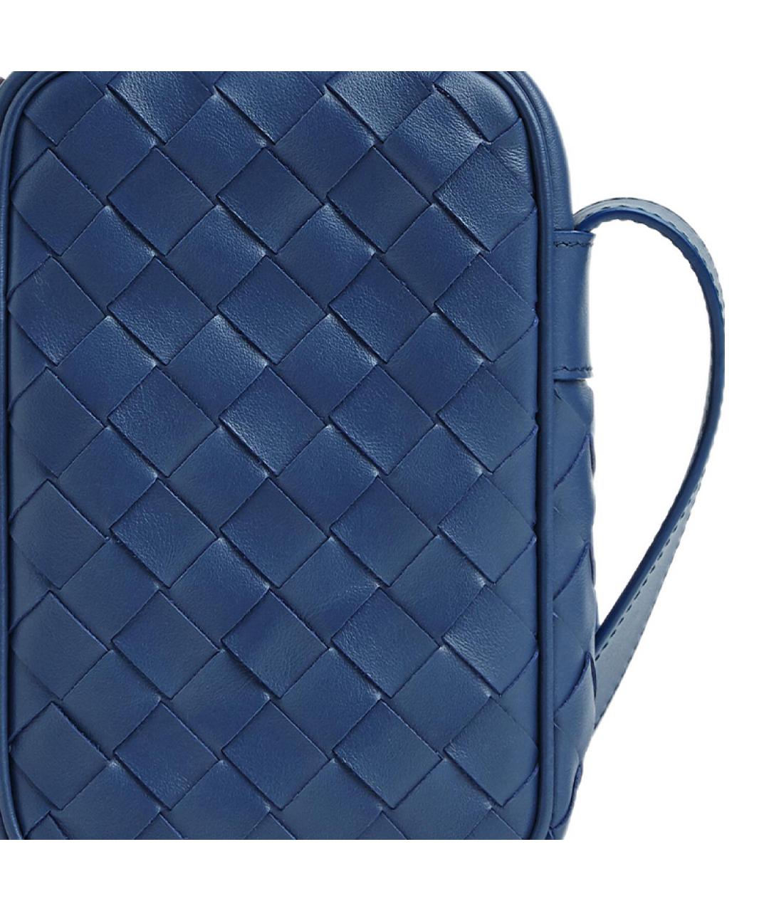 BOTTEGA VENETA Темно-синяя сумка на плечо, фото 4