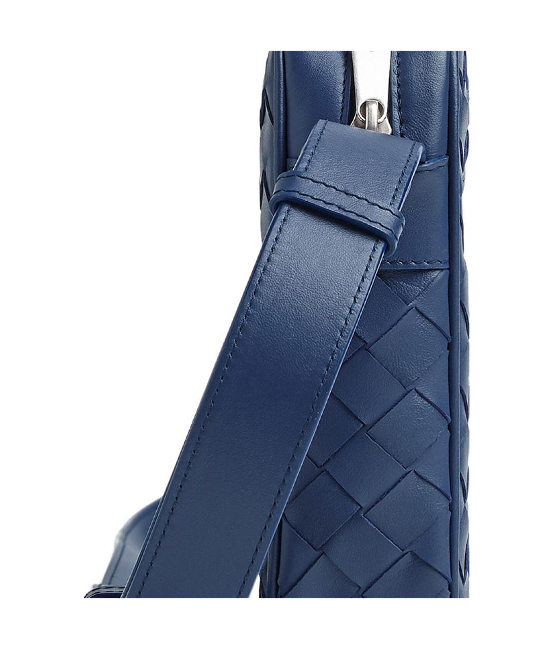 BOTTEGA VENETA Темно-синяя сумка на плечо, фото 5