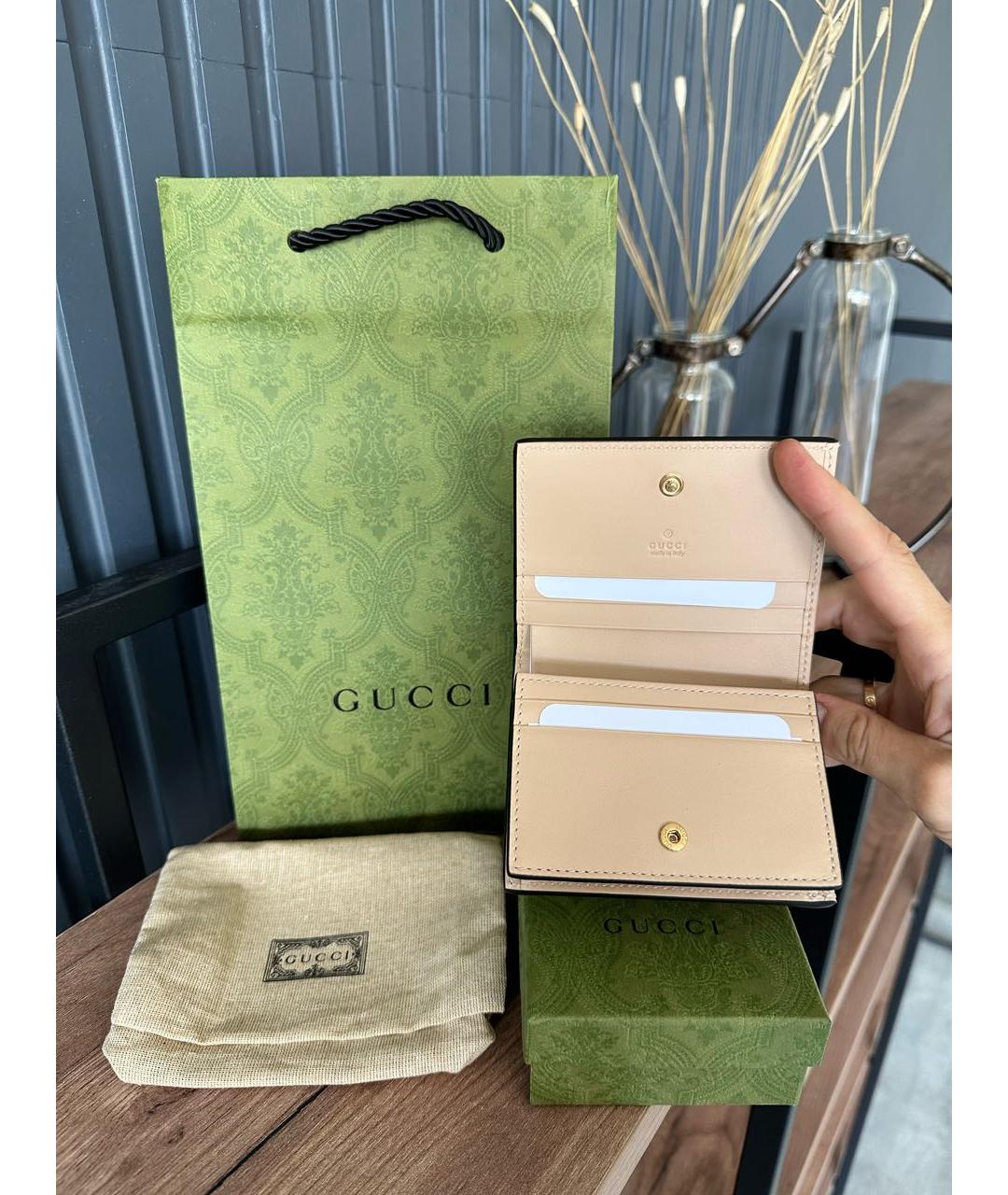 GUCCI Бежевый кошелек, фото 6