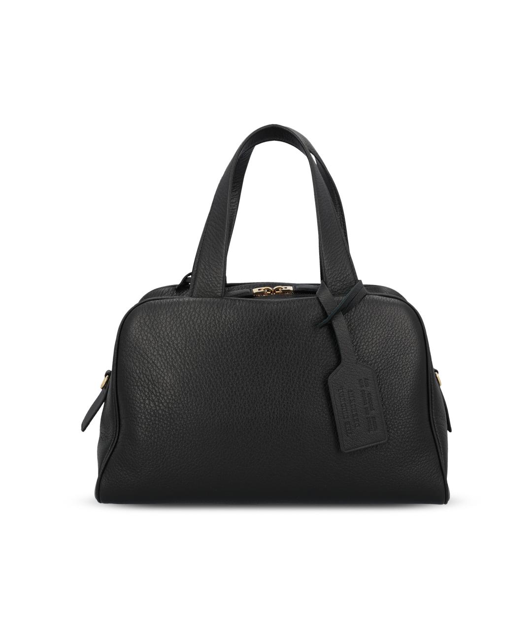PRADA Черная кожаная сумка тоут, фото 4
