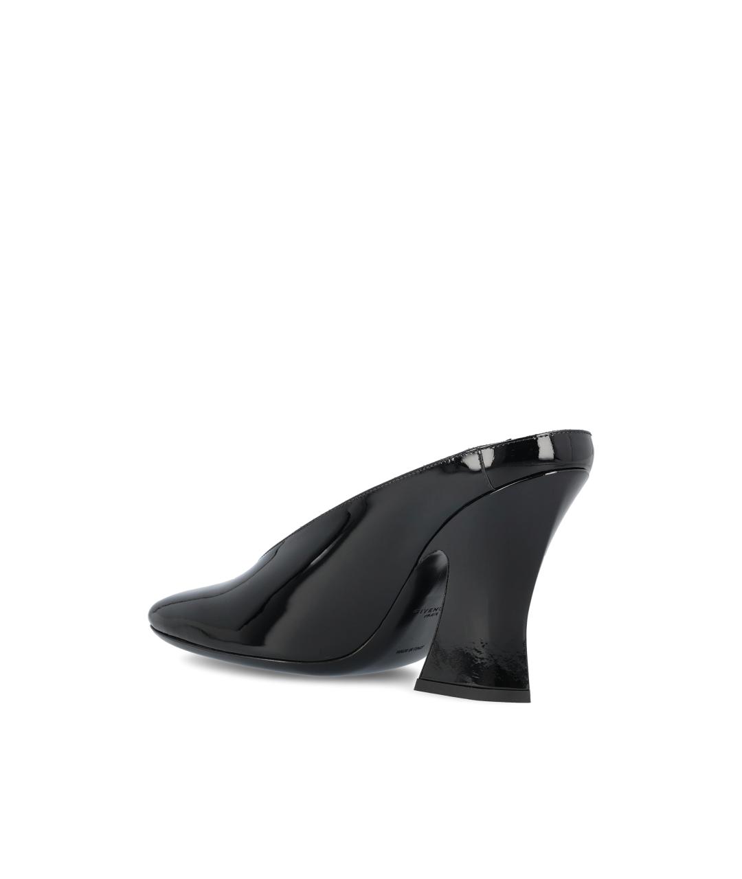 GIVENCHY Черные мюли из лакированной кожи, фото 4