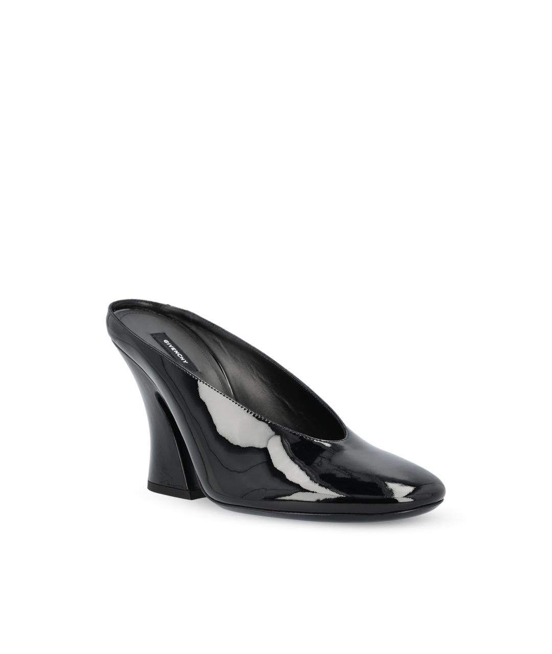 GIVENCHY Черные мюли из лакированной кожи, фото 3