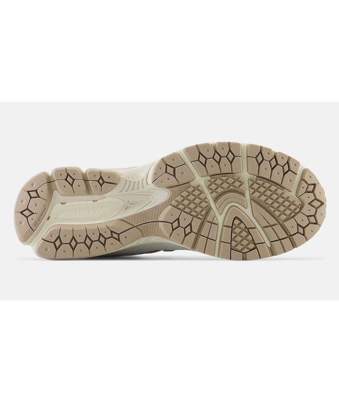NEW BALANCE Бежевые кожаные низкие кроссовки / кеды, фото 5
