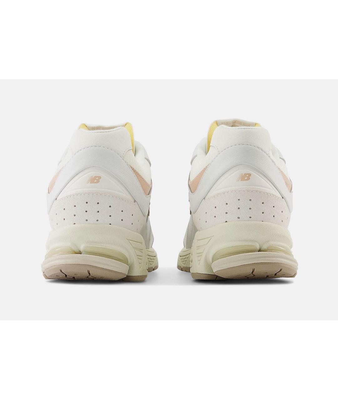 NEW BALANCE Бежевые кожаные низкие кроссовки / кеды, фото 4