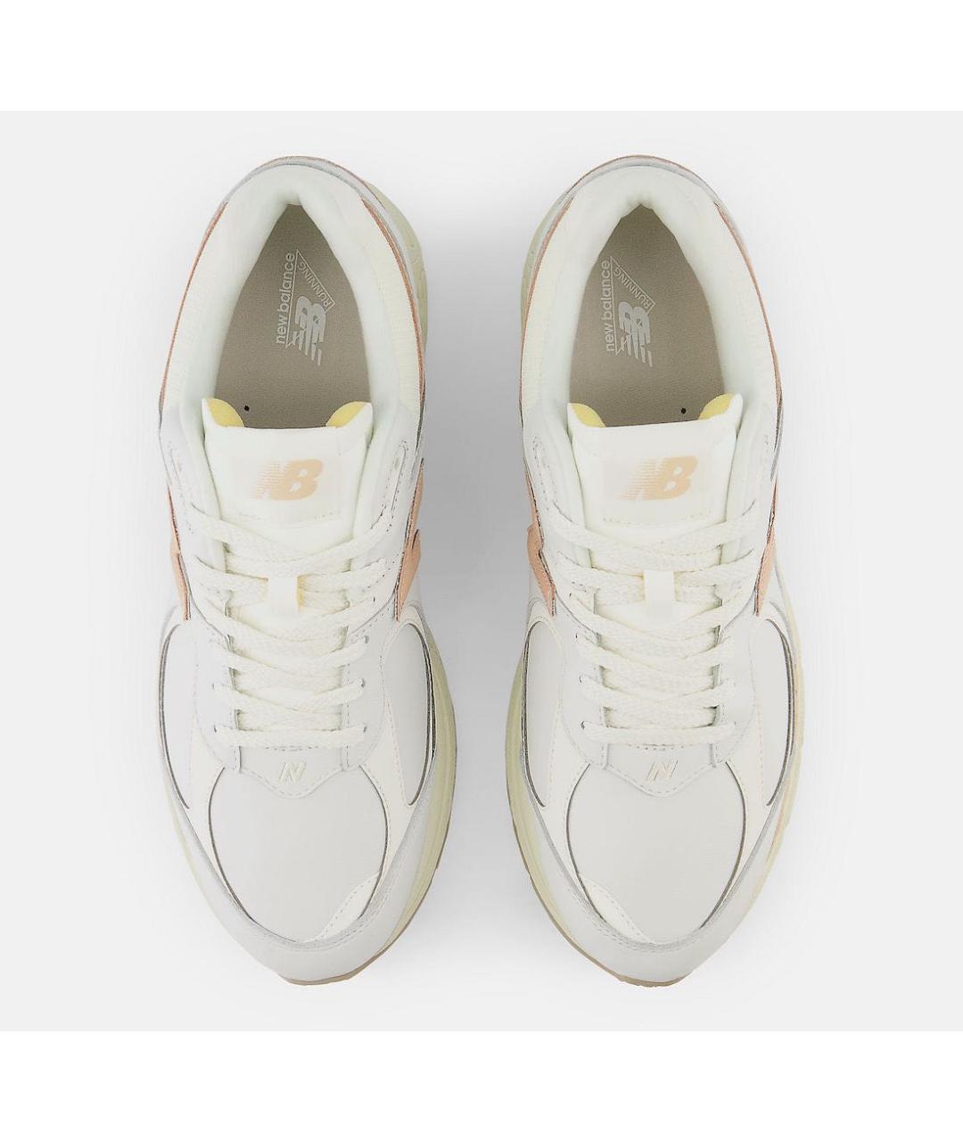 NEW BALANCE Бежевые кожаные низкие кроссовки / кеды, фото 3