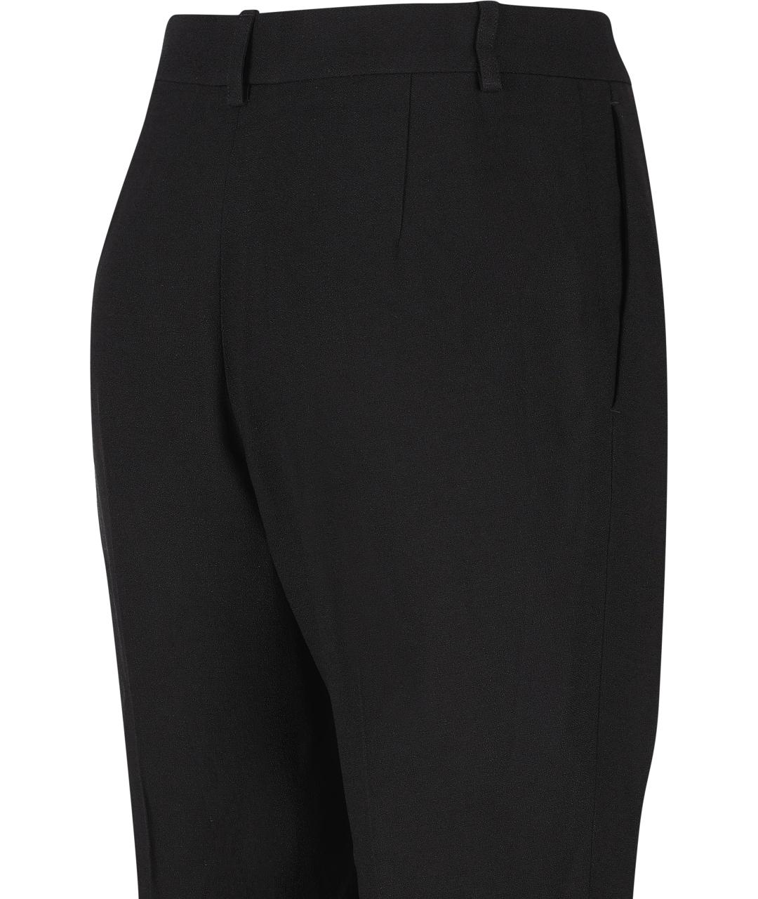 BALENCIAGA Черные вискозные брюки широкие, фото 3