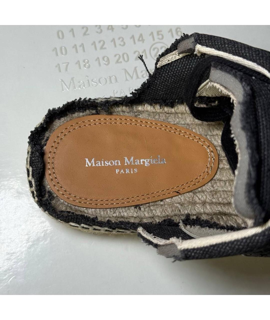 MAISON MARGIELA Черные текстильные эспадрильи, фото 6