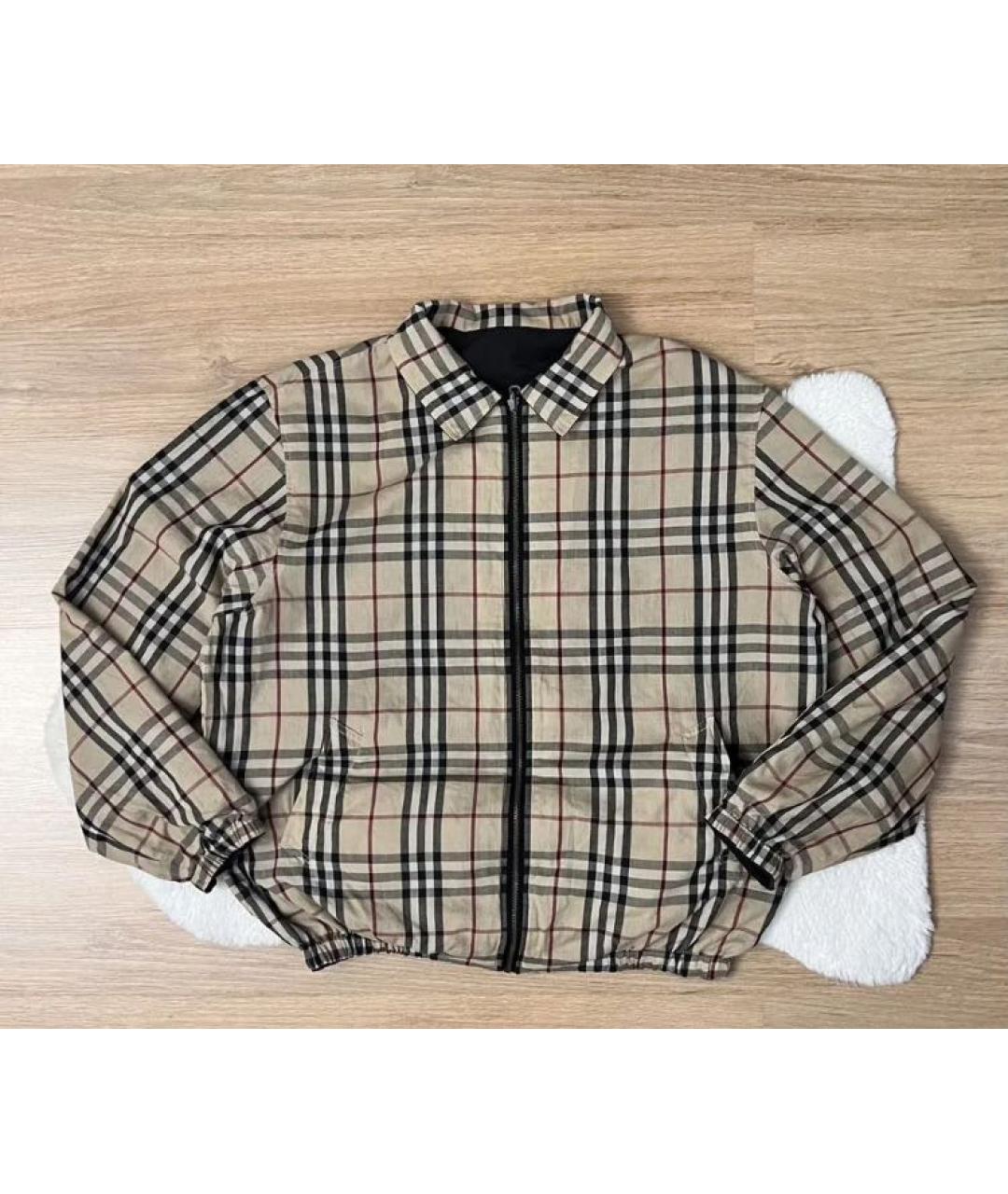 BURBERRY Бежевая хлопковая куртка, фото 6