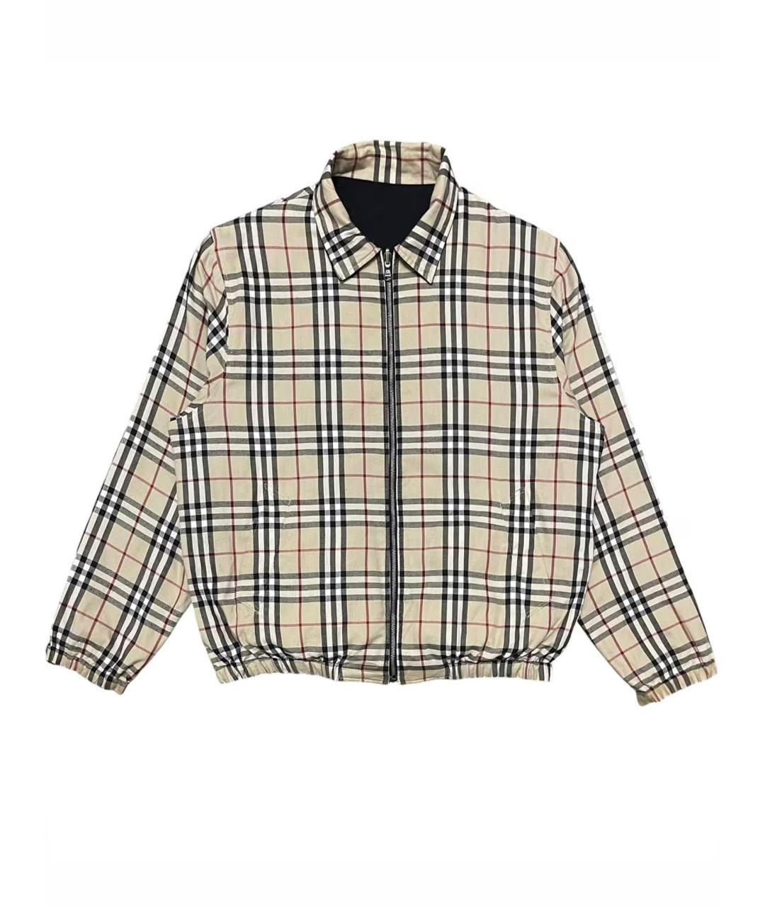 BURBERRY Бежевая хлопковая куртка, фото 1