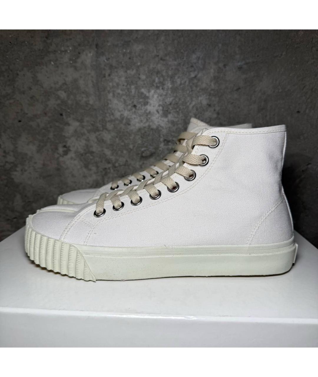 MAISON MARGIELA Белые текстильные кеды, фото 9