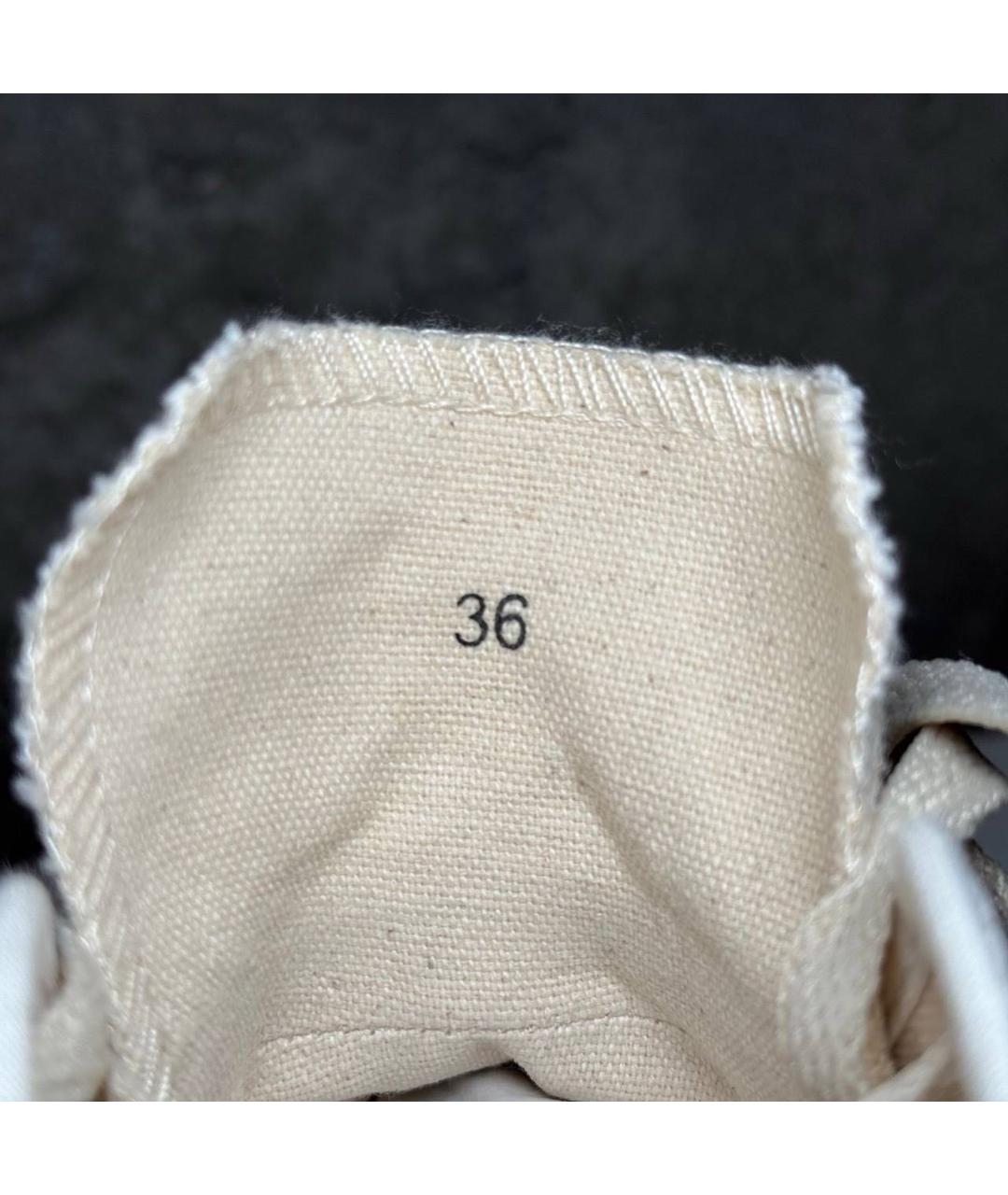 MAISON MARGIELA Белые текстильные кеды, фото 8