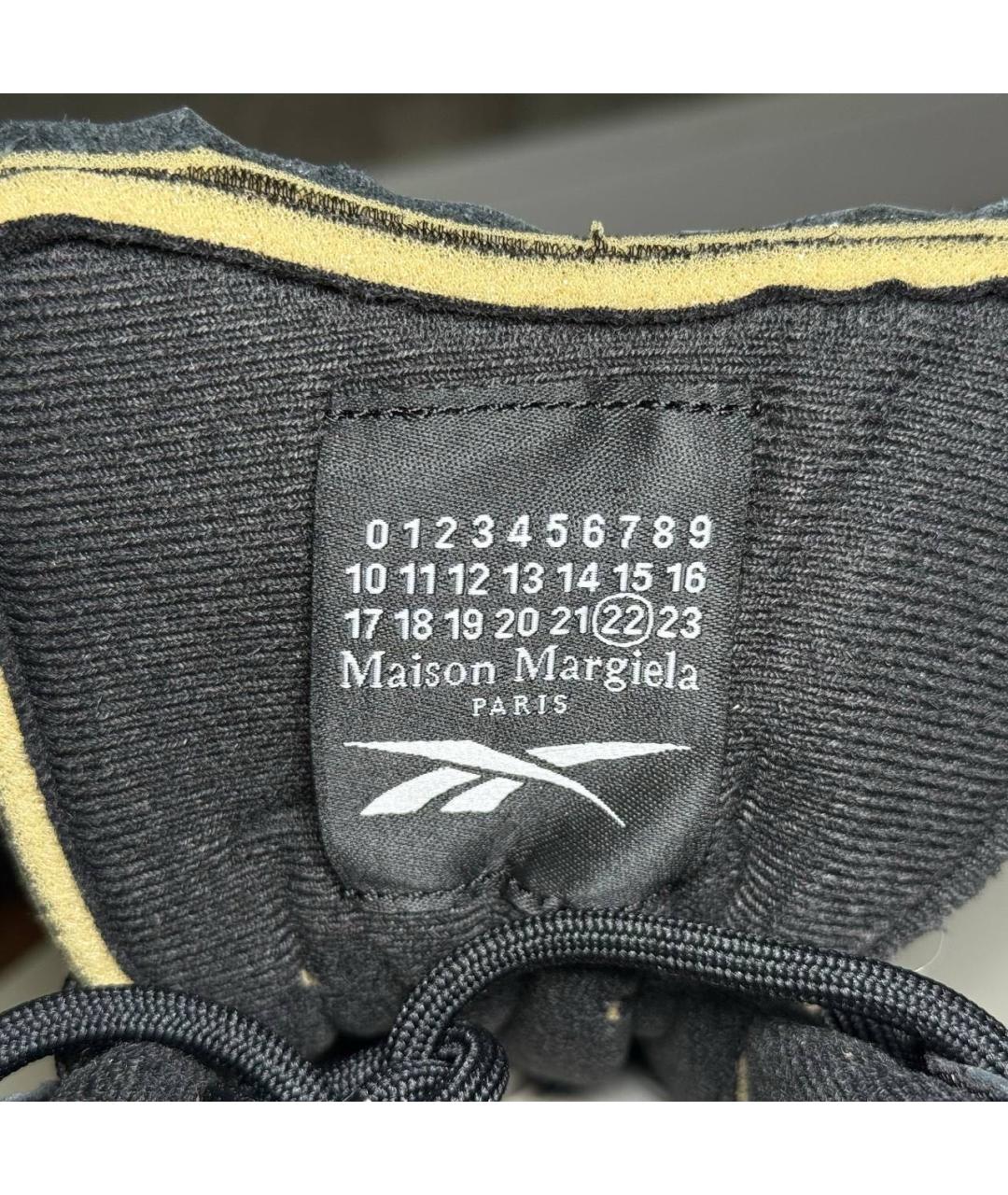 REEBOK Черные кожаные высокие кроссовки / кеды, фото 6