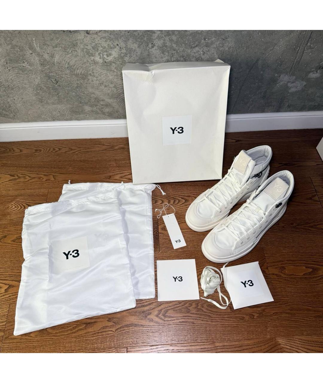 Y-3 Белые высокие кроссовки / кеды, фото 6