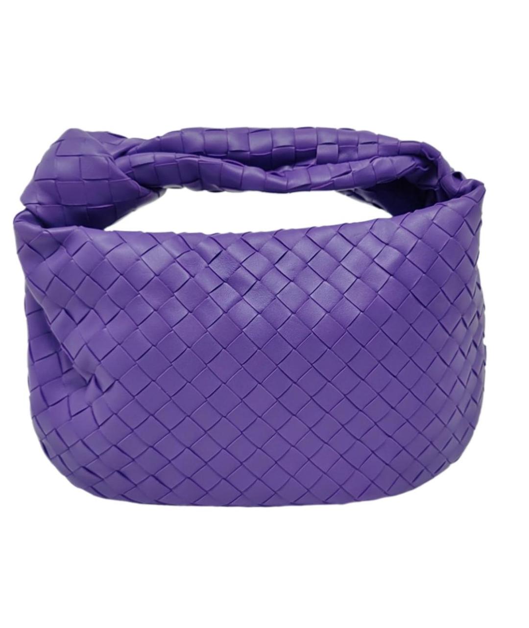 BOTTEGA VENETA Фиолетовая кожаная сумка с короткими ручками, фото 1