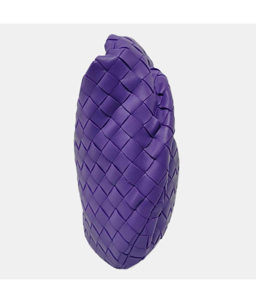 BOTTEGA VENETA Фиолетовая кожаная сумка с короткими ручками, фото 2