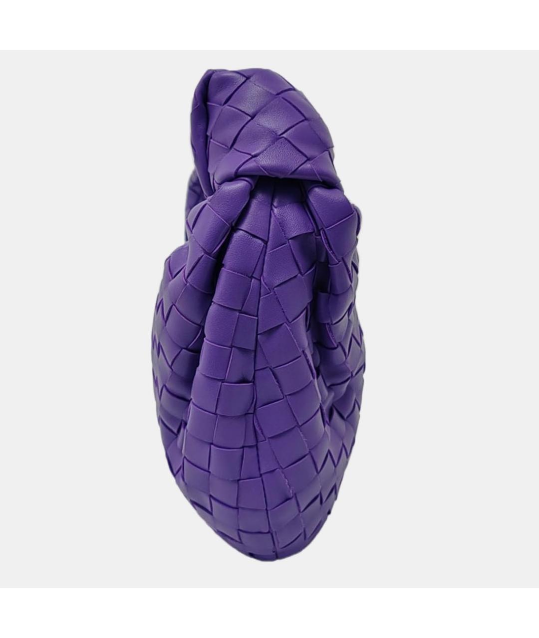 BOTTEGA VENETA Фиолетовая кожаная сумка с короткими ручками, фото 3