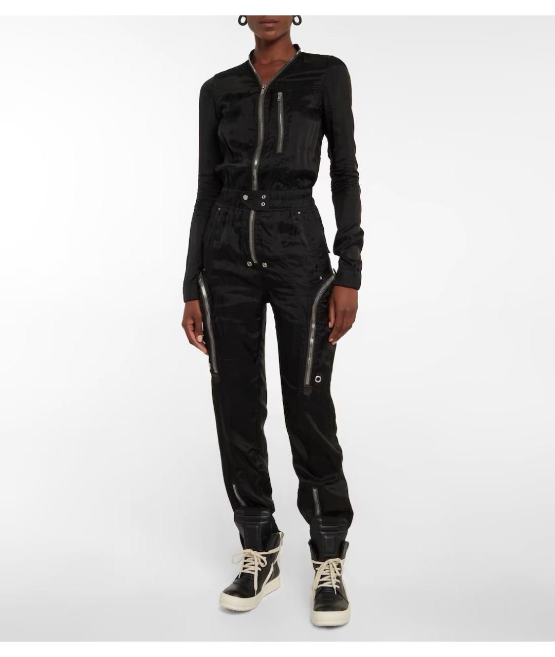 RICK OWENS Черные кожаные кеды, фото 2