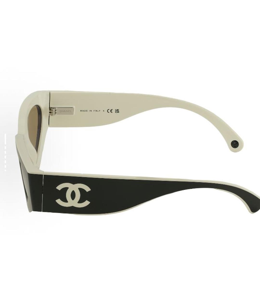 CHANEL Черные пластиковые солнцезащитные очки, фото 3