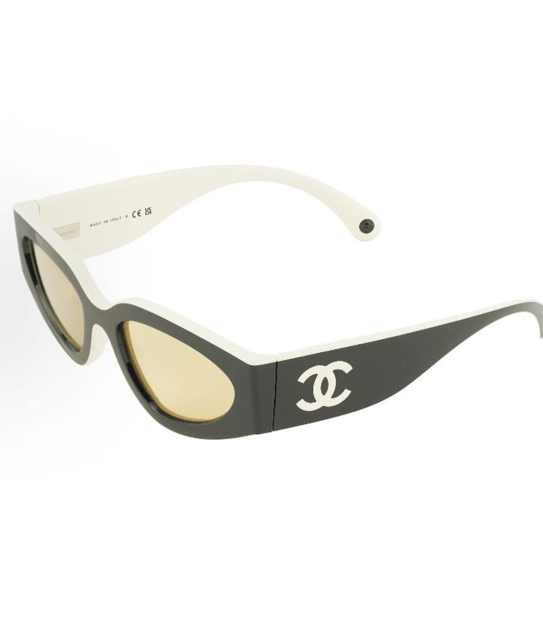 CHANEL Черные пластиковые солнцезащитные очки, фото 4