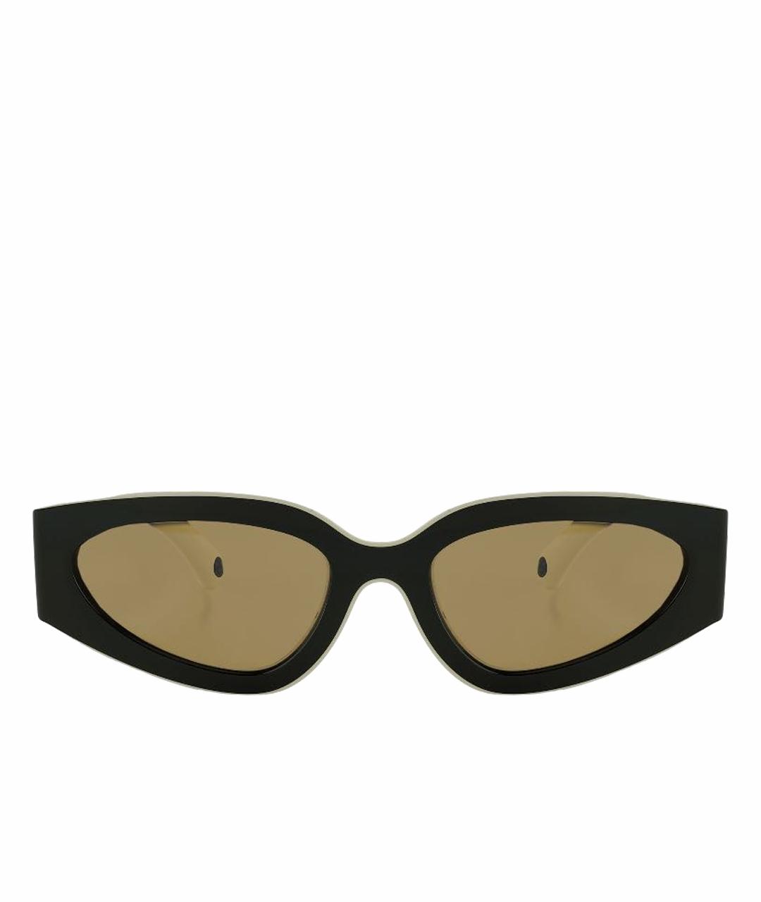 CHANEL Черные пластиковые солнцезащитные очки, фото 1