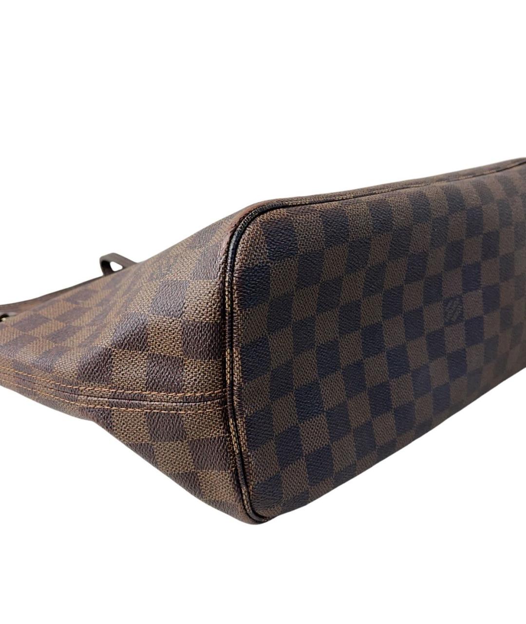 LOUIS VUITTON Коричневая кожаная сумка тоут, фото 4
