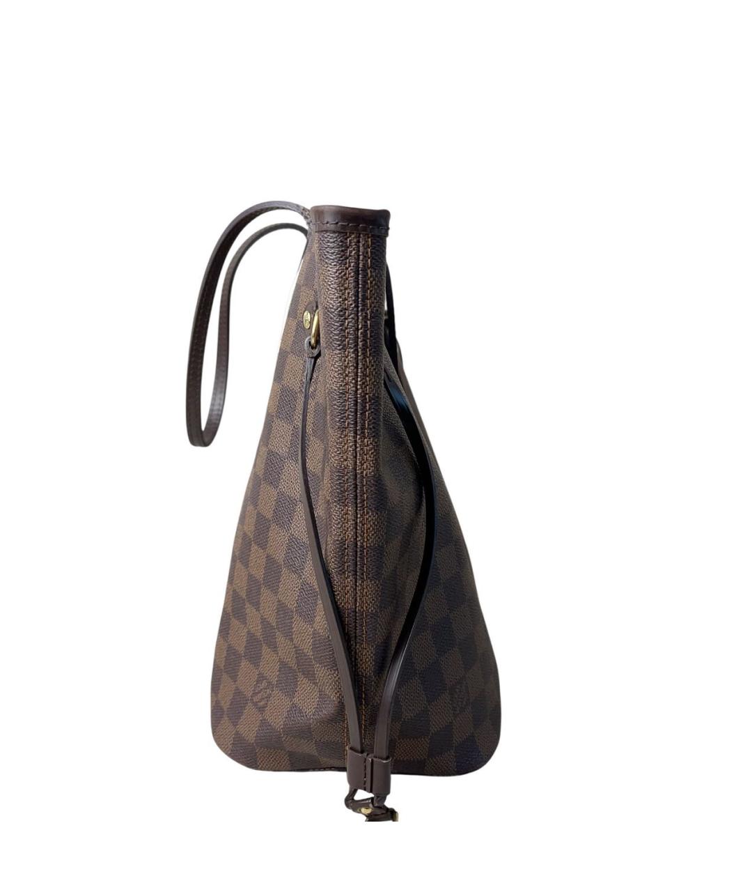 LOUIS VUITTON Коричневая кожаная сумка тоут, фото 2