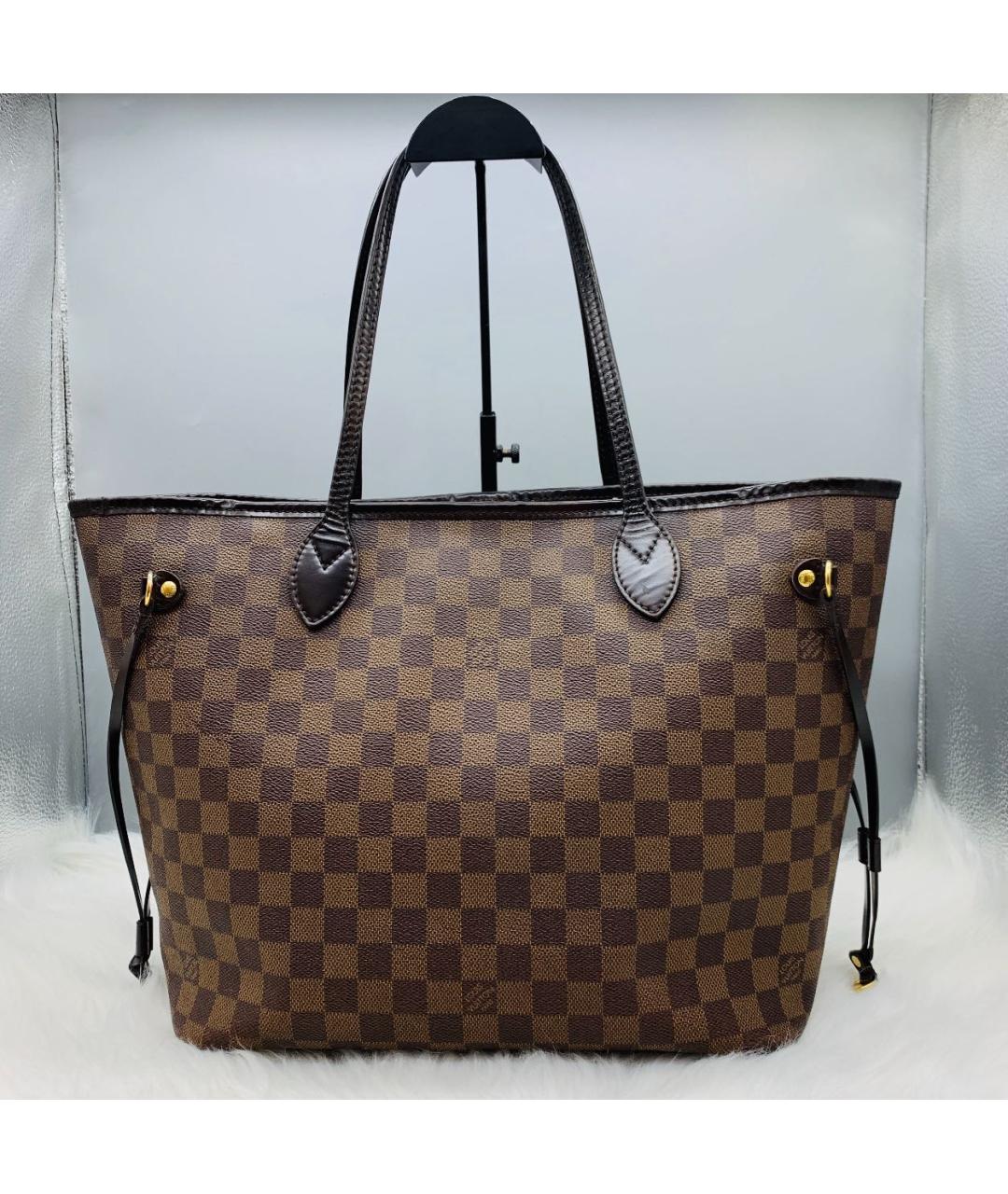 LOUIS VUITTON Коричневая кожаная сумка тоут, фото 2