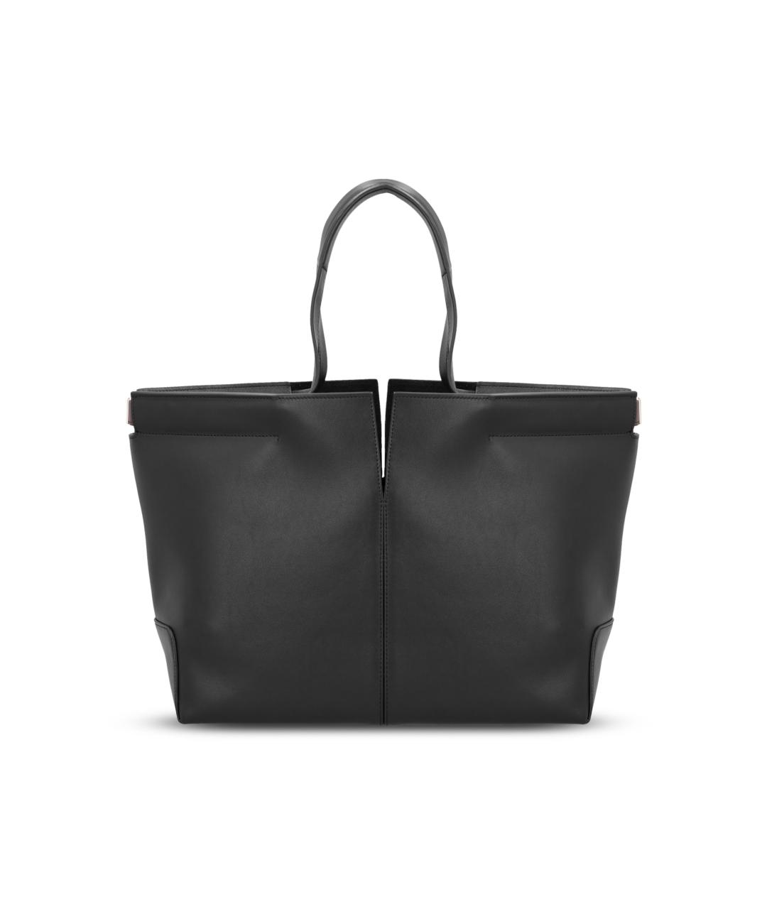 TOD'S Черная кожаная сумка тоут, фото 4