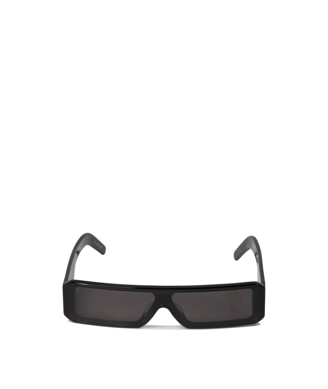 RICK OWENS Черные пластиковые солнцезащитные очки, фото 1