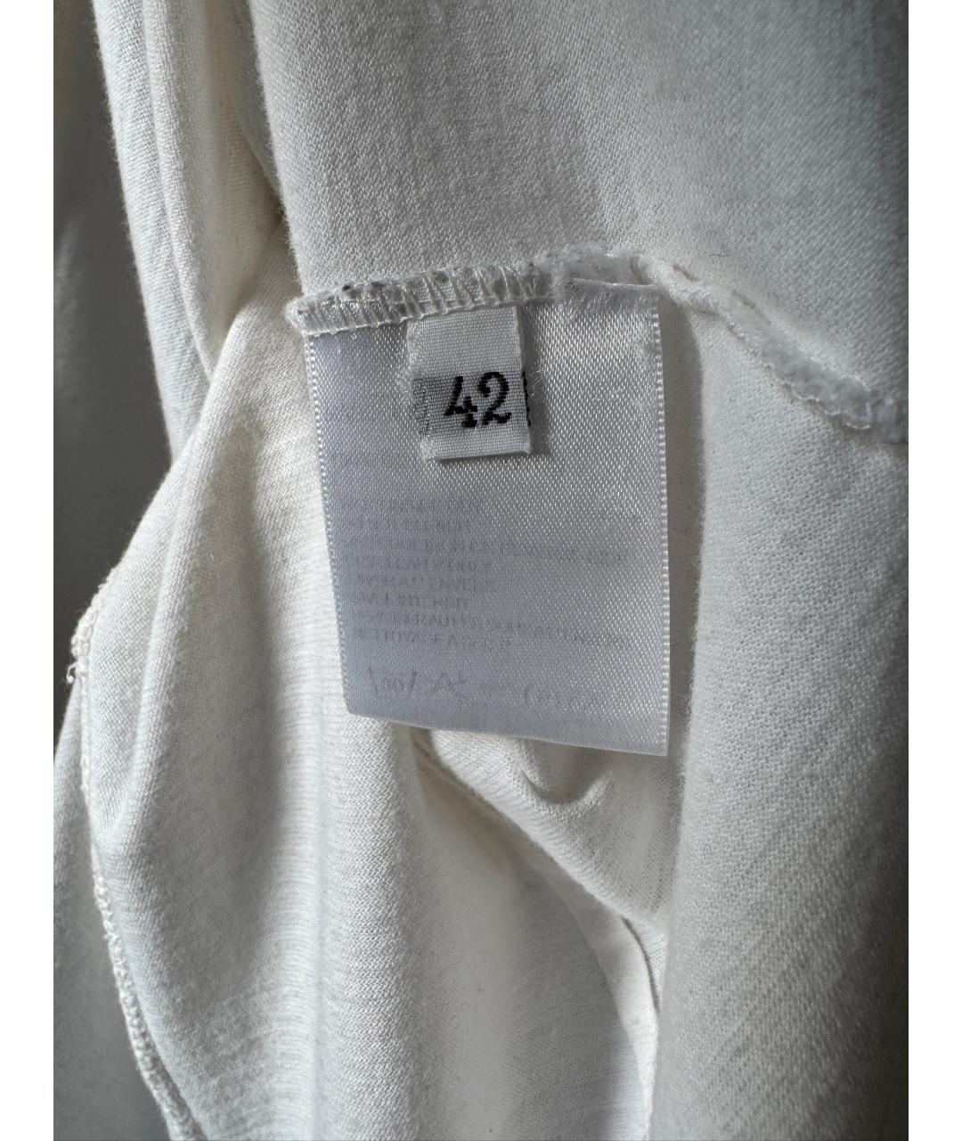 ANN DEMEULEMEESTER Белая хлопковая майка, фото 6