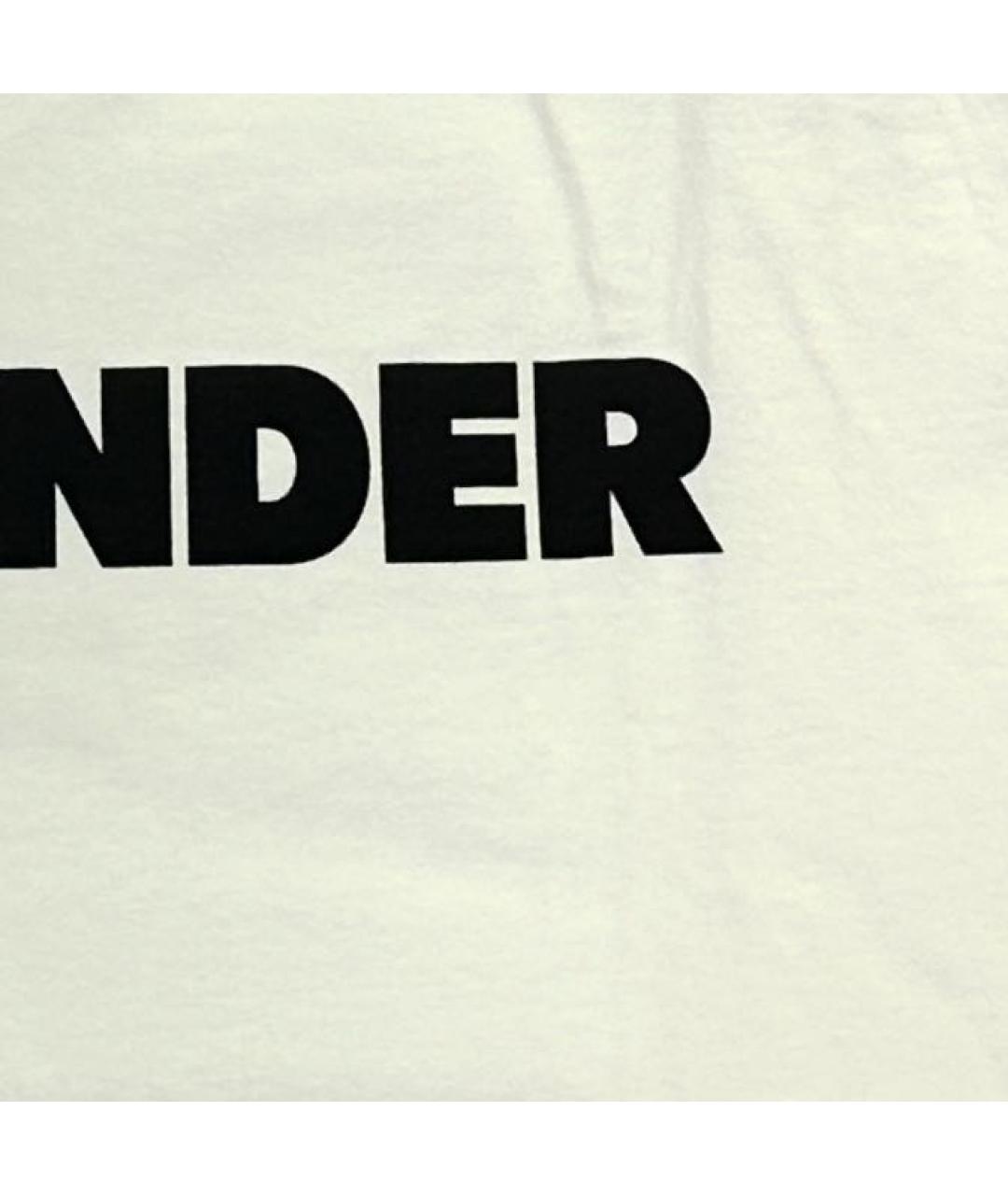 JIL SANDER Белая хлопковая футболка, фото 4