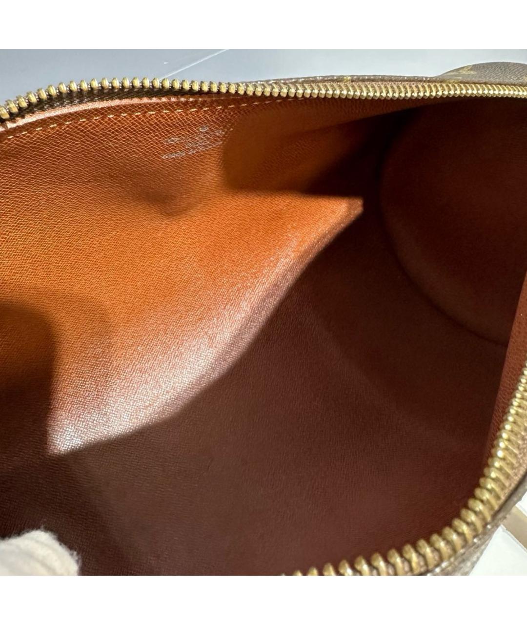 LOUIS VUITTON Коричневая кожаная сумка через плечо, фото 6